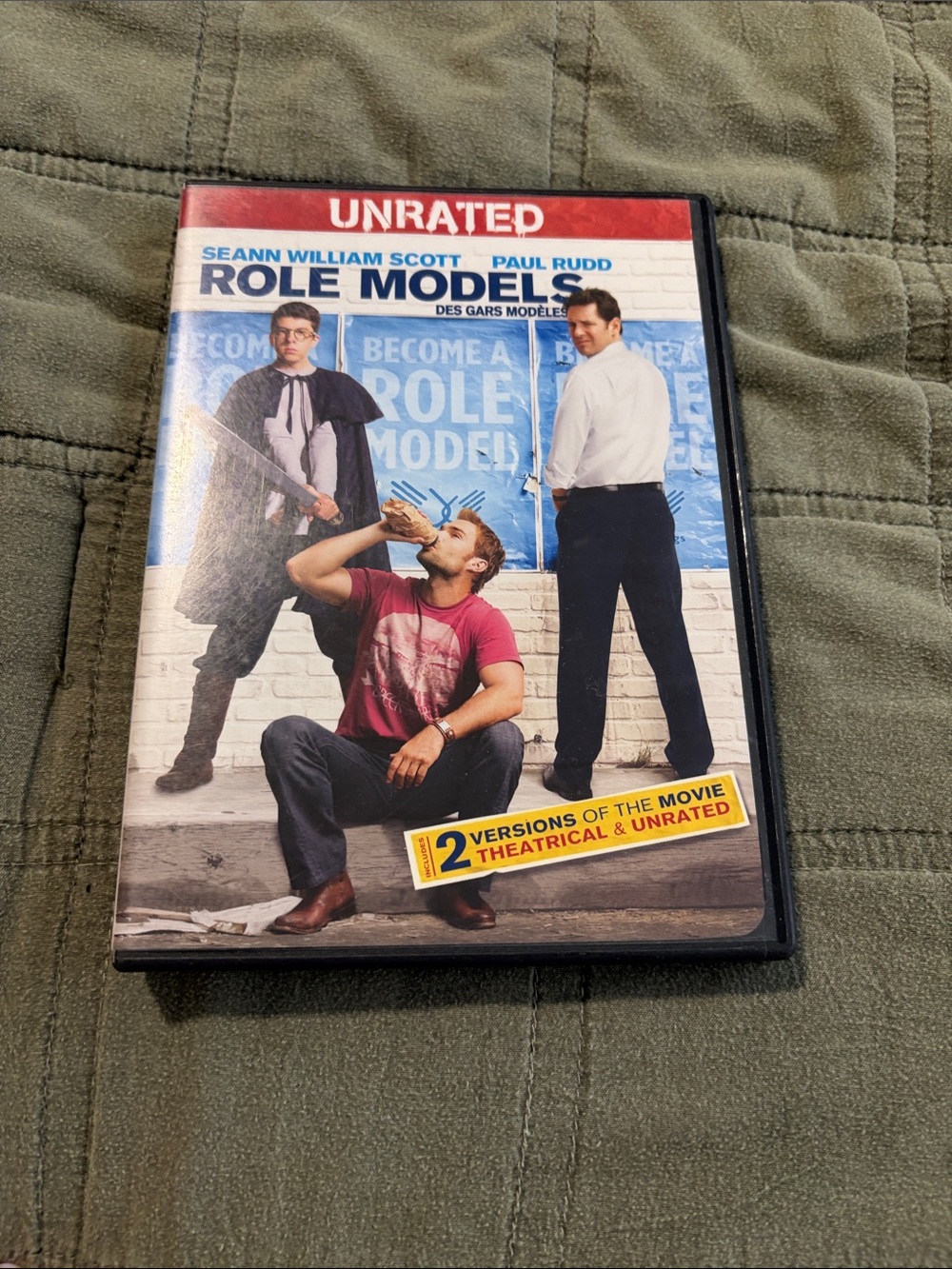 Role Models DVD — Unrated — Red & Blue Cover